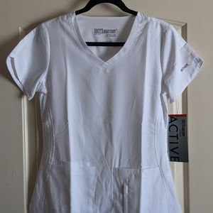 Grey's Anatomy, white scrub top